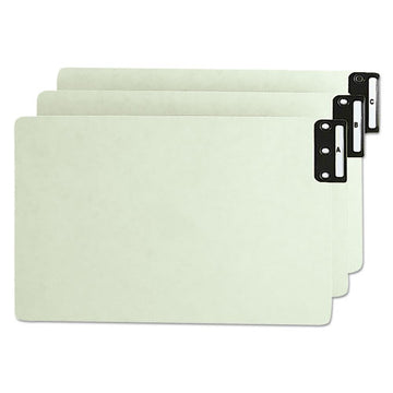 Smead® 100% Recycled End Tab Pressboard Guides With Metal Tabs, 1-3-cut End Tab, Blank, 8.5 X 14, Green, 50-box freeshipping - TVN Wholesale